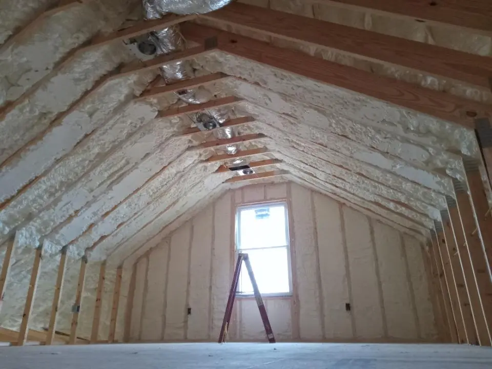 Spray foam roofing application for Crawl Space Insulation project in Anacortes
